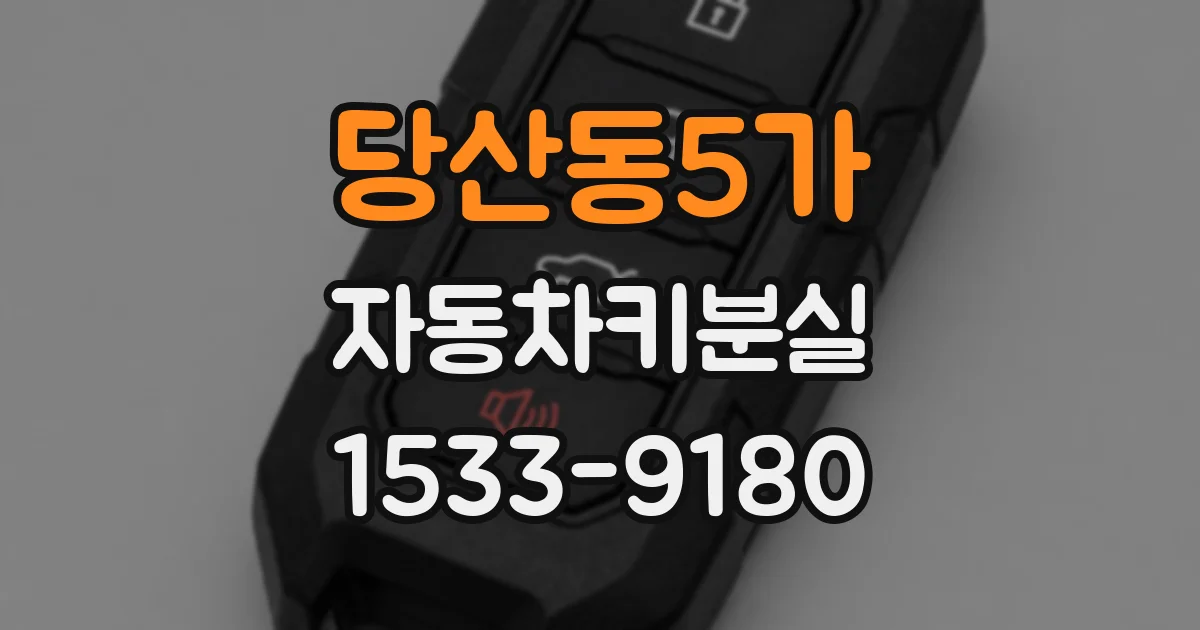 당산동5가 자동차키분실