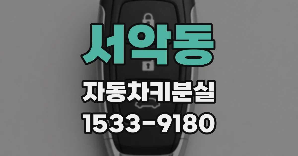 서악동 자동차키분실