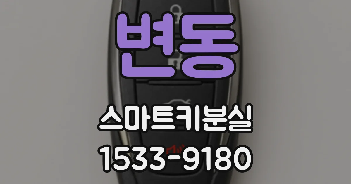 변동 스마트키분실