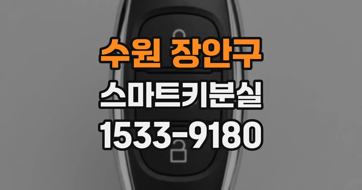 수원 장안구 스마트키분실