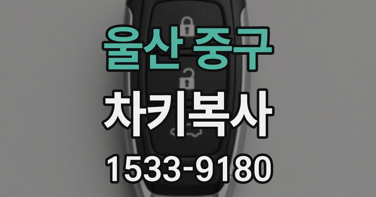 울산 중구 차키복사