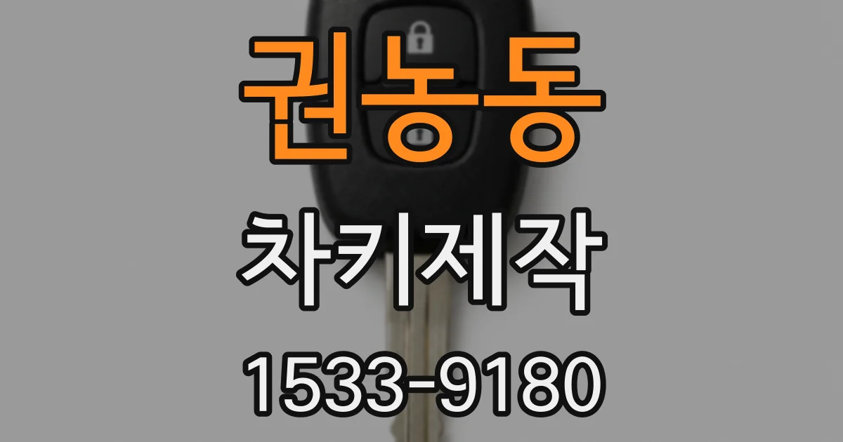 권농동 차키제작