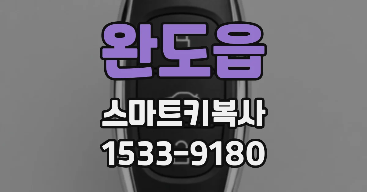 완도읍 스마트키복사