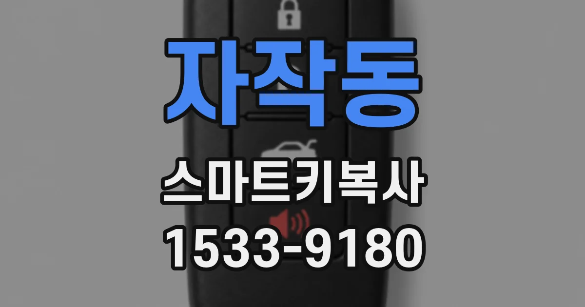 자작동 스마트키복사