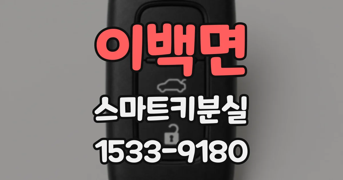 이백면 스마트키분실
