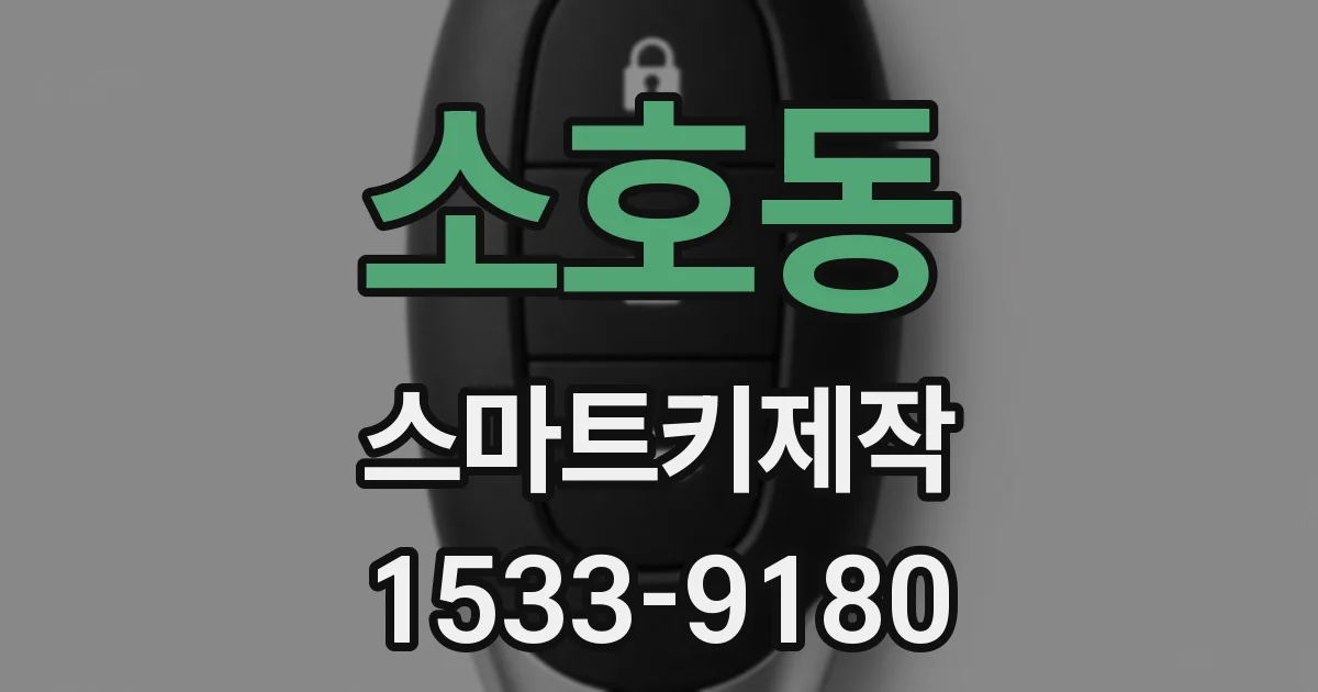 소호동 스마트키제작