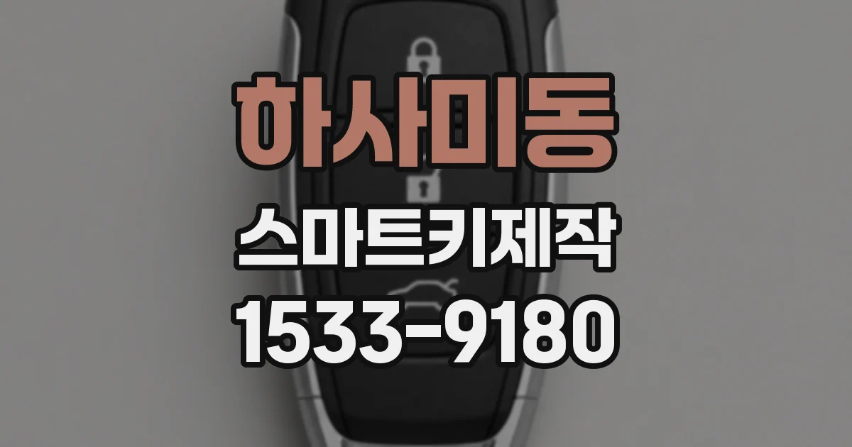하사미동 스마트키제작