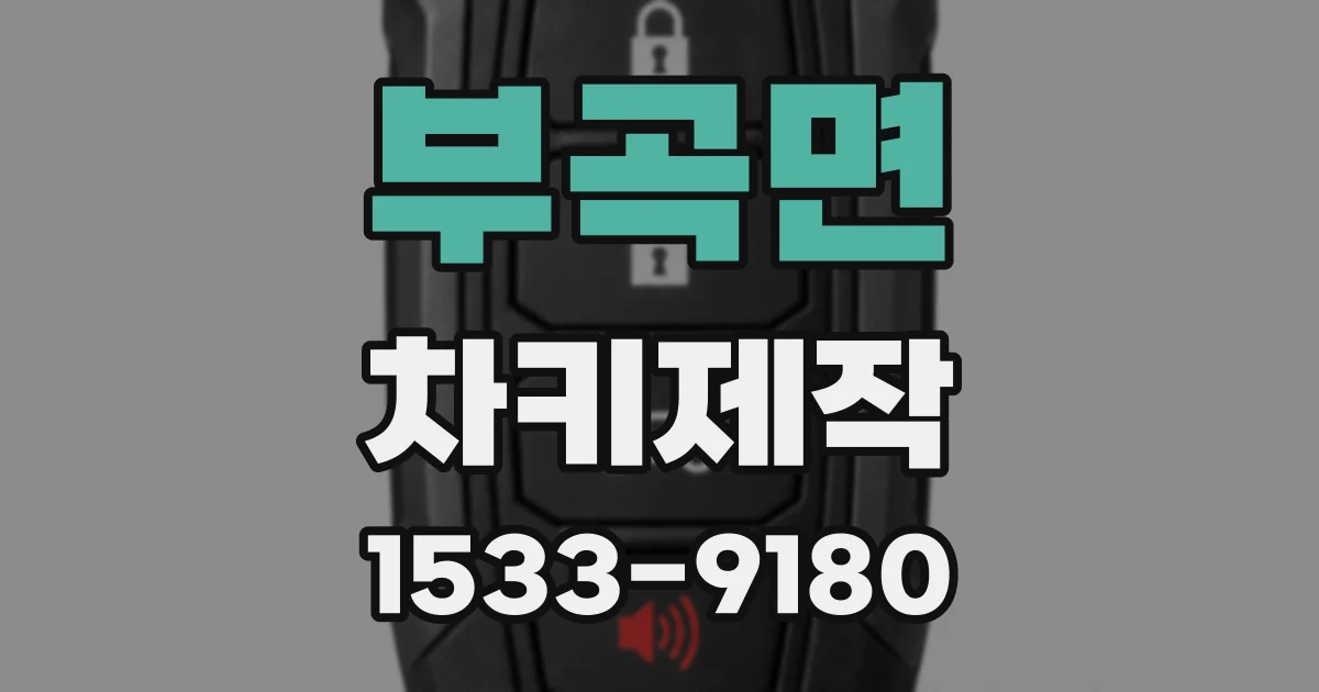 부곡면 차키제작