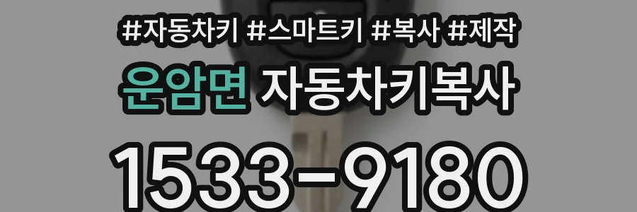 운암면 자동차키복사