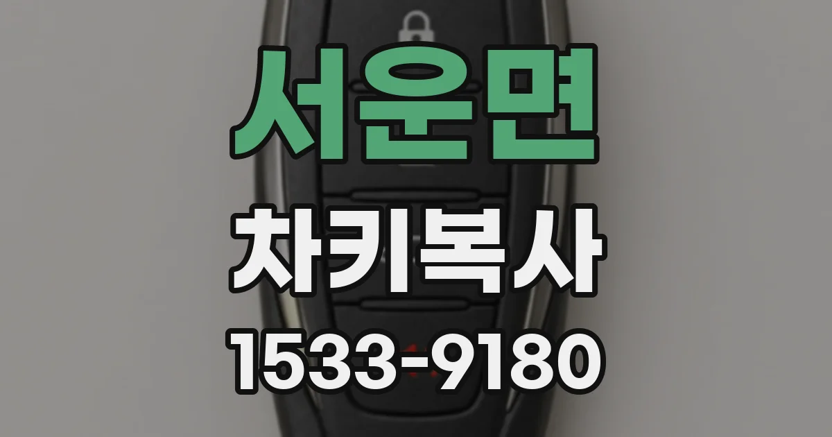 서운면 차키복사