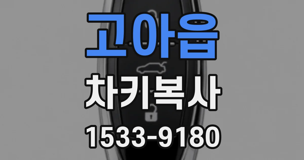 고아읍 차키복사