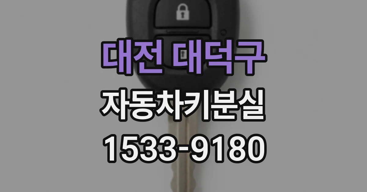 대전 대덕구 자동차키분실