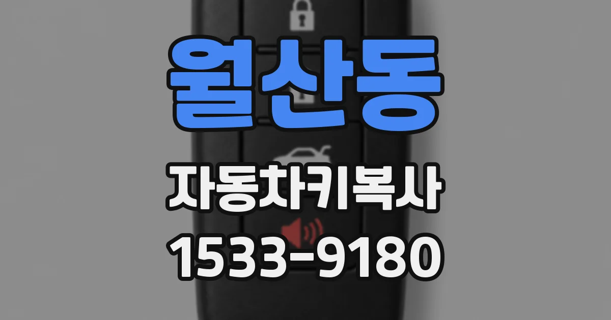 월산동 자동차키복사