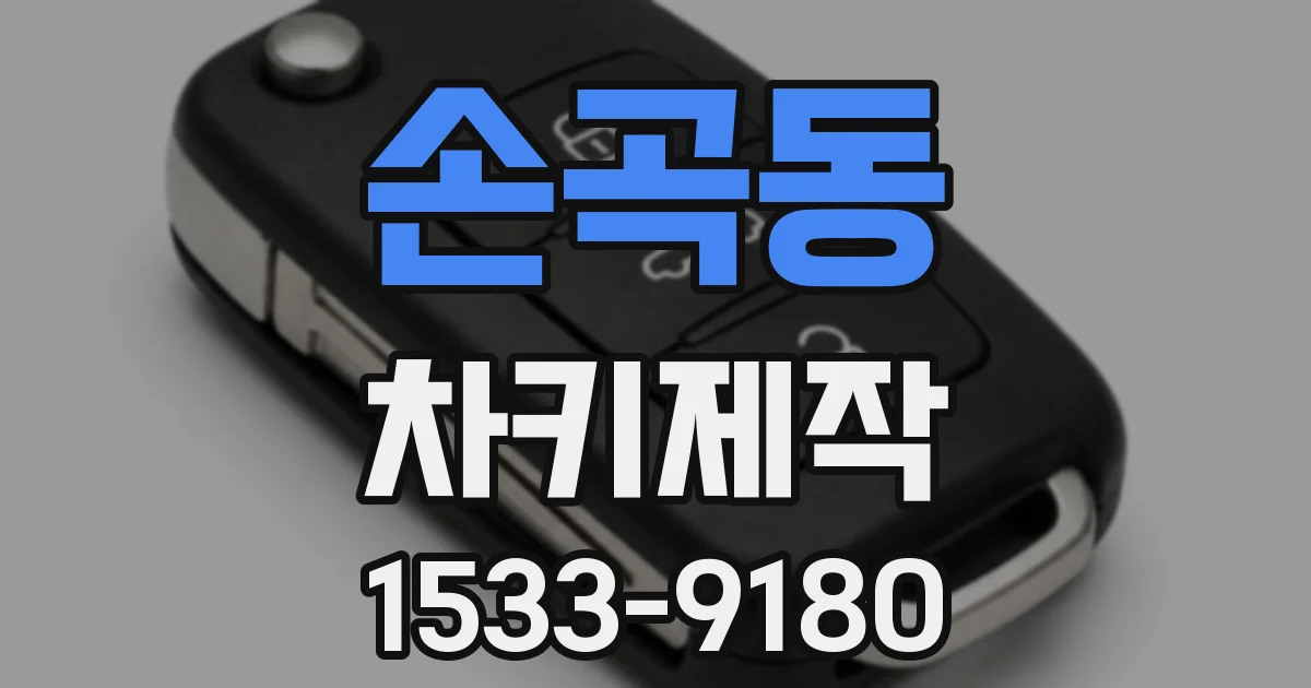 손곡동 차키제작