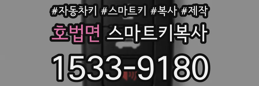 호법면 스마트키복사