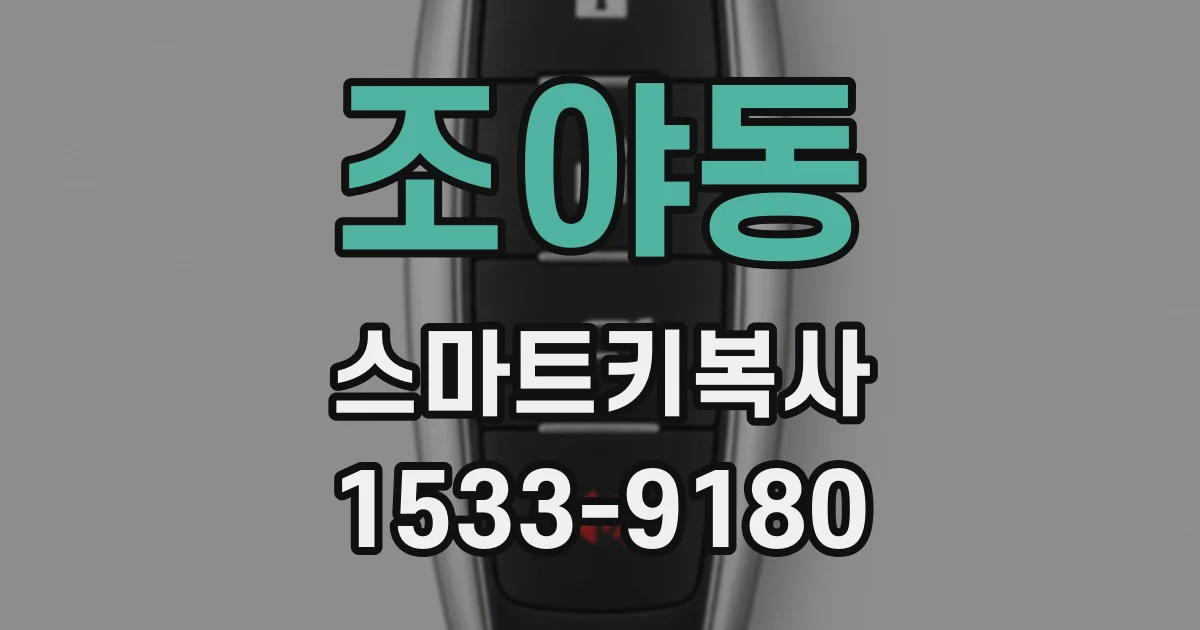 조야동 스마트키복사