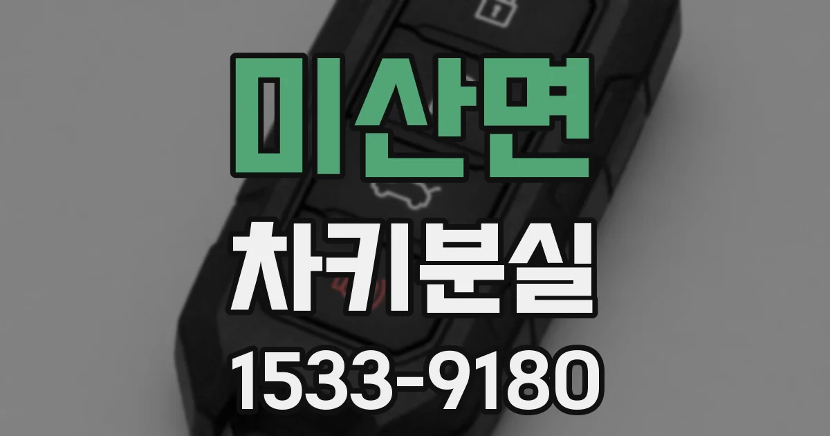 미산면 차키분실
