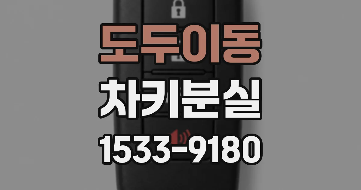도두이동 차키분실