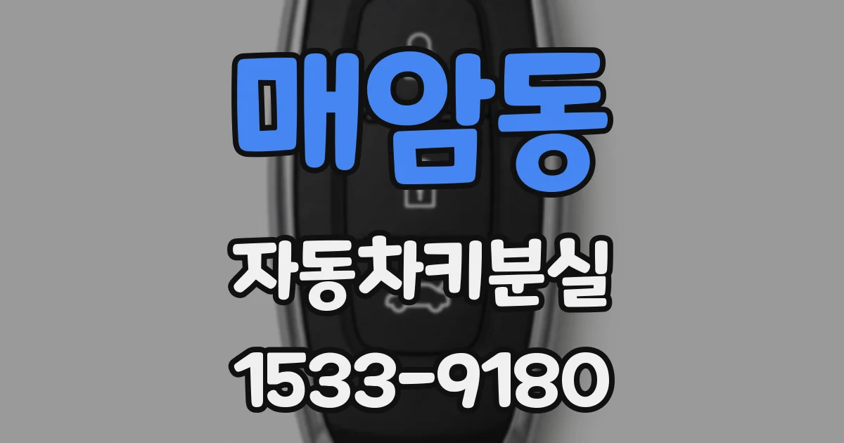 매암동 자동차키분실