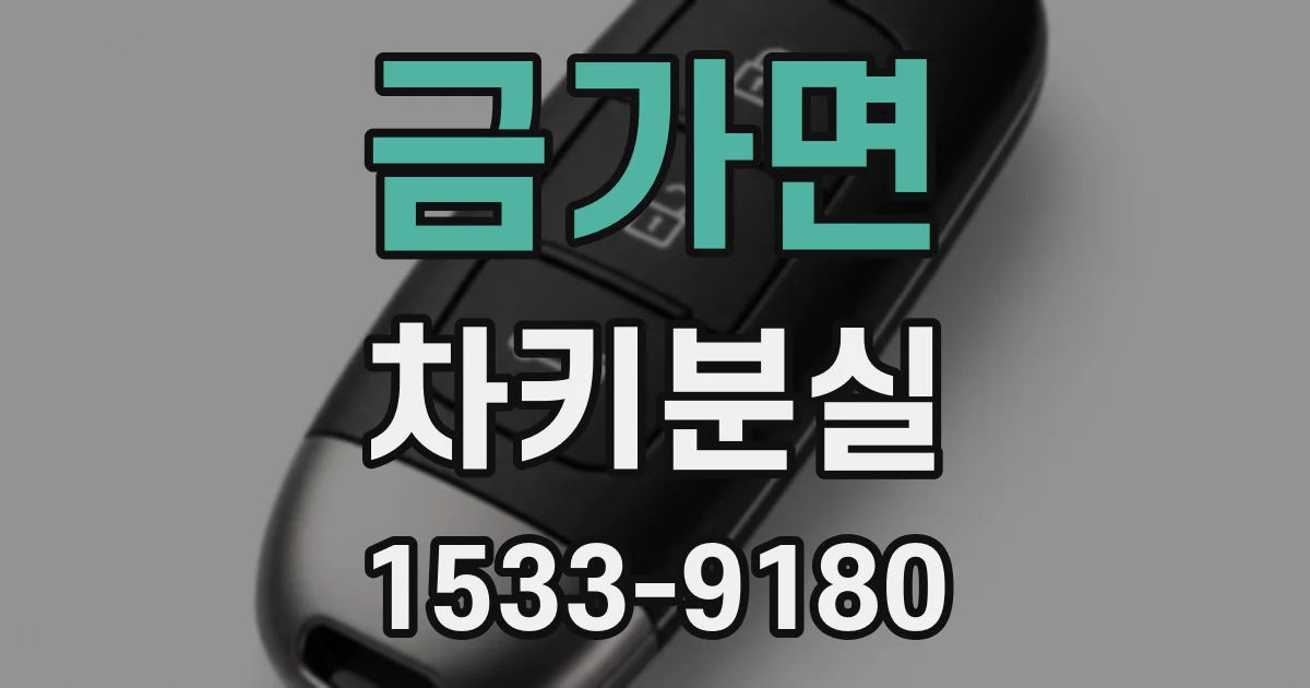 금가면 차키분실