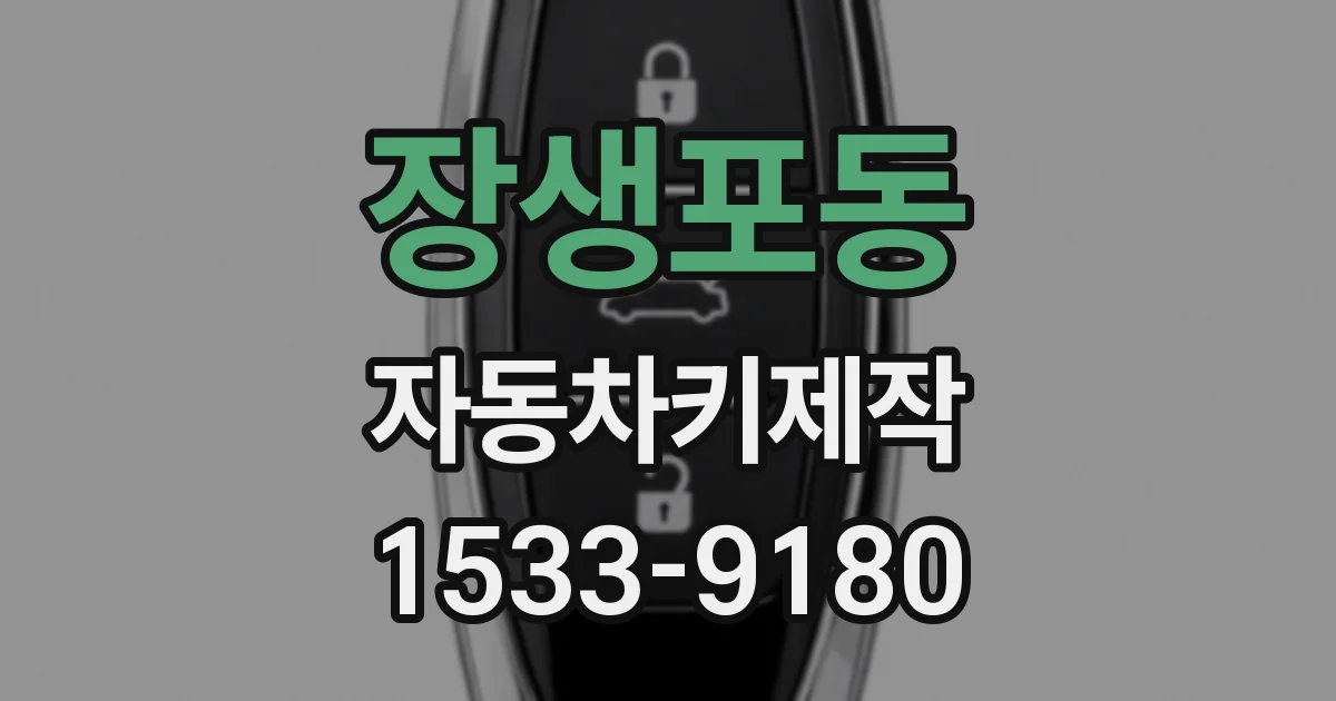 장생포동 자동차키제작