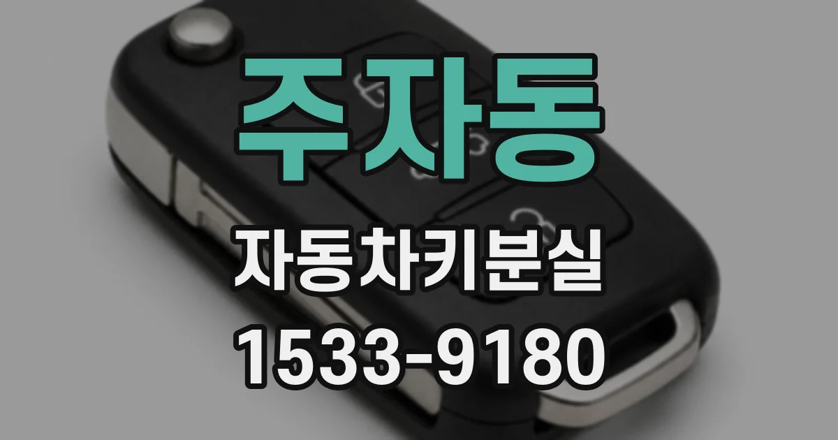 주자동 자동차키분실