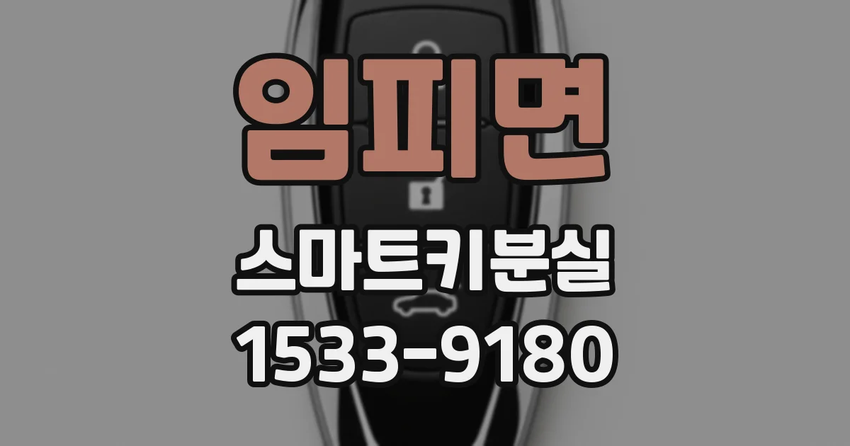 임피면 스마트키분실