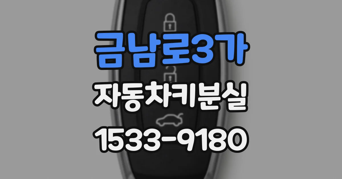 금남로3가 자동차키분실