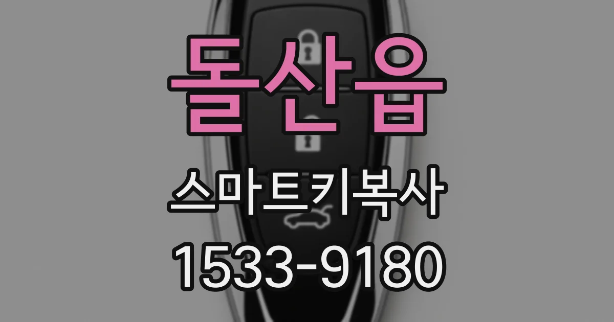 돌산읍 스마트키복사