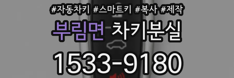 부림면 차키분실