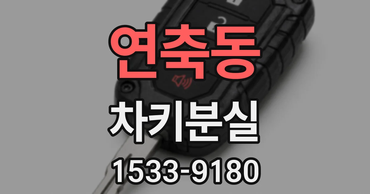 연축동 차키분실