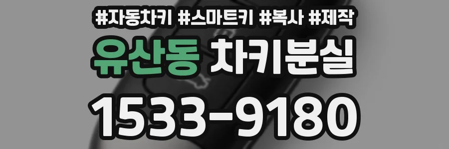 유산동 차키분실