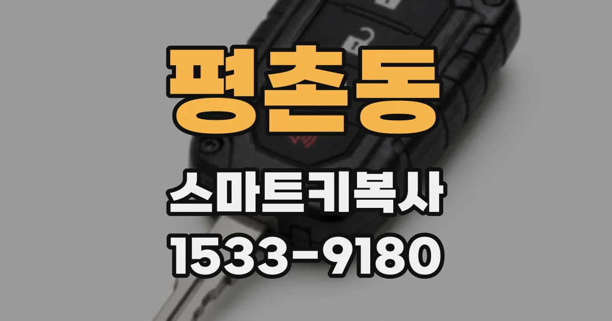 평촌동 스마트키복사