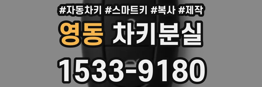 영동 차키분실