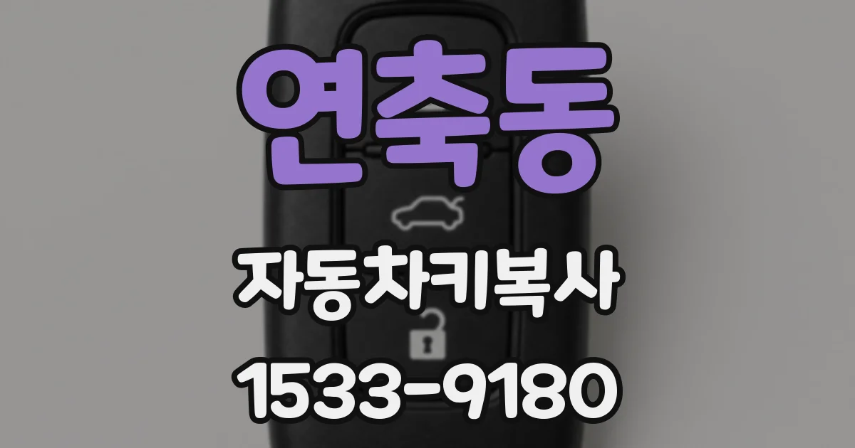 연축동 자동차키복사