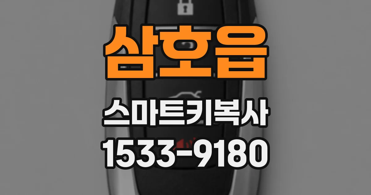 삼호읍 스마트키복사