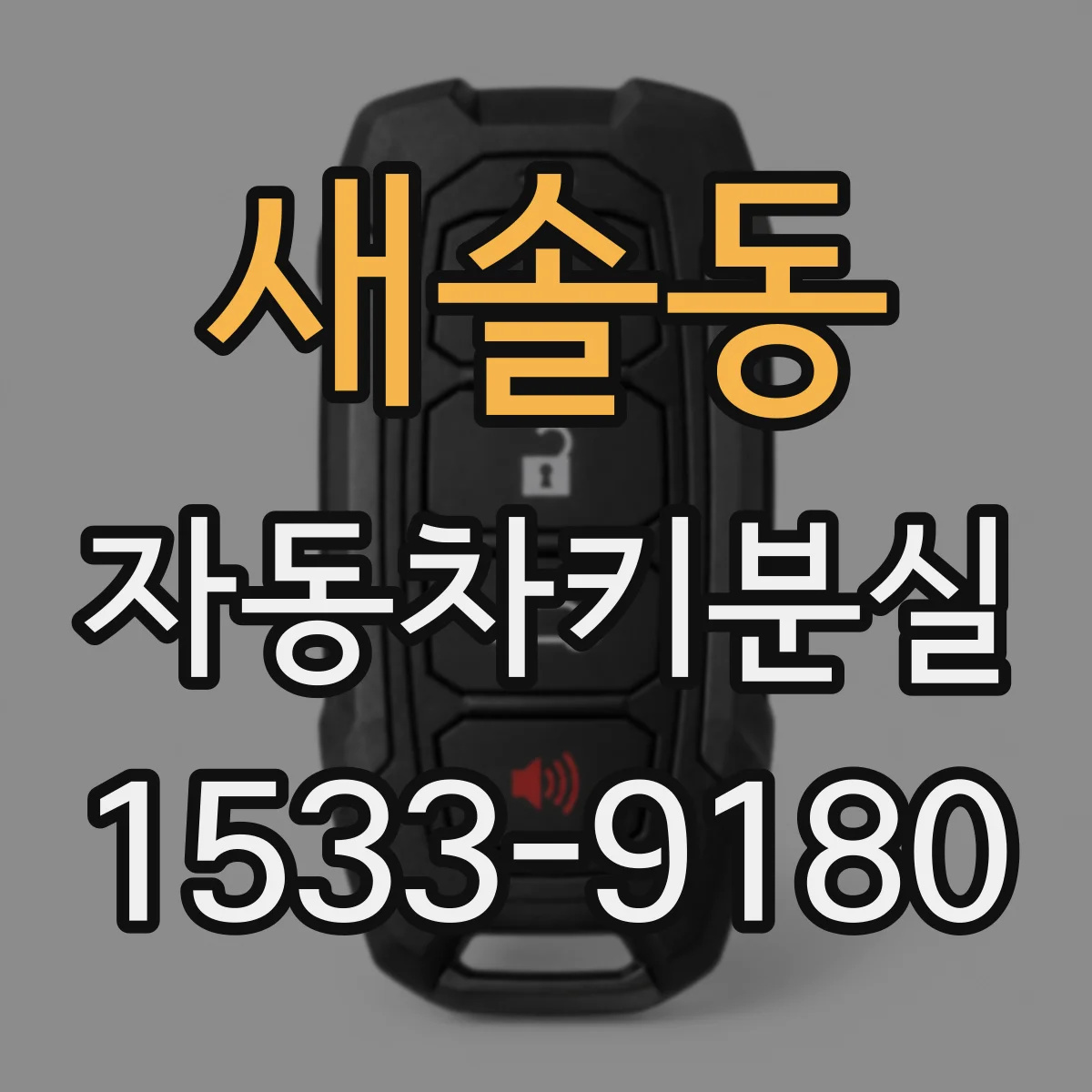 새솔동 자동차키분실