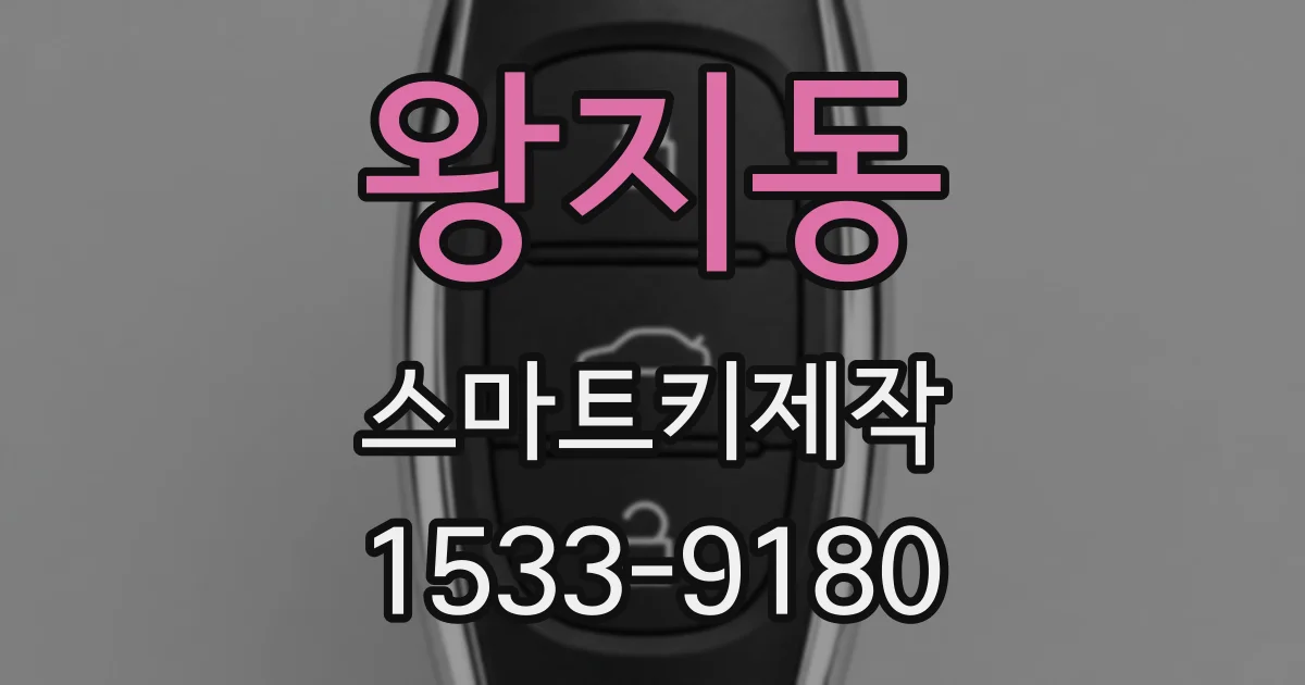 왕지동 스마트키제작