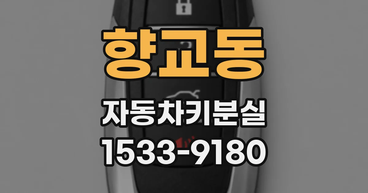 향교동 자동차키분실