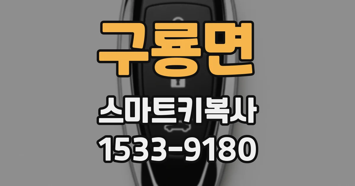 구룡면 스마트키복사