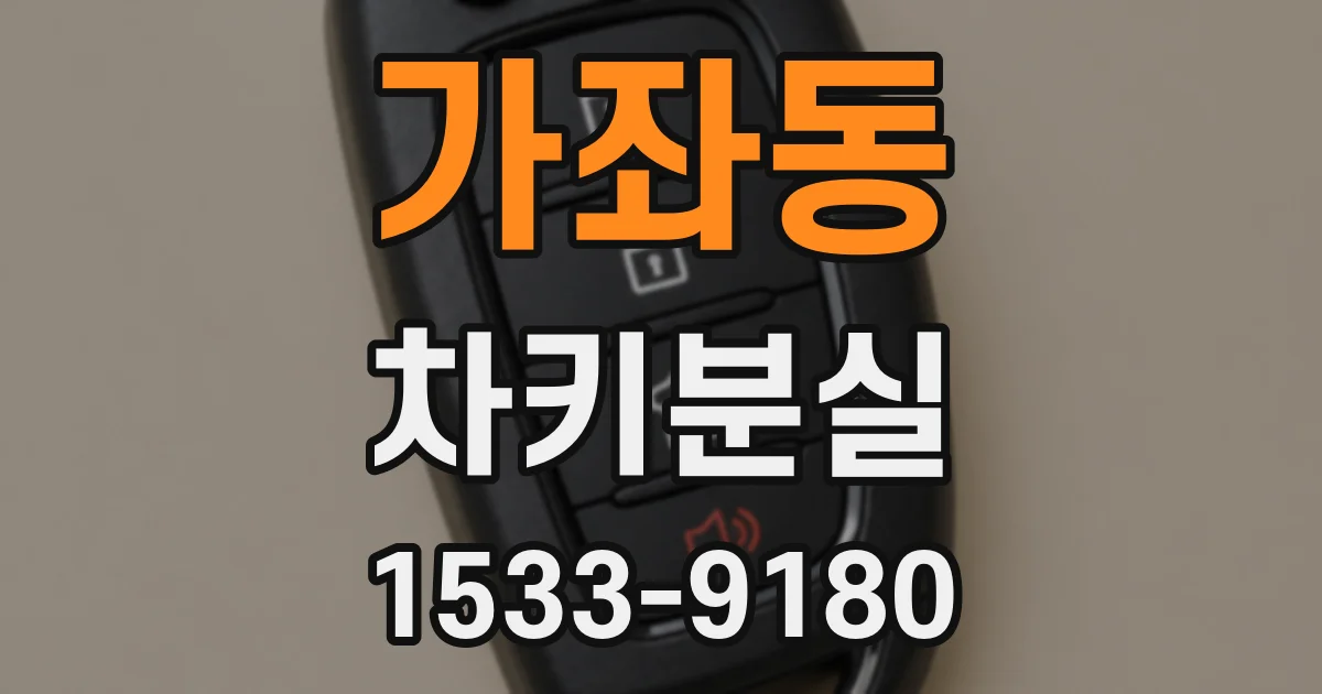 가좌동 차키분실