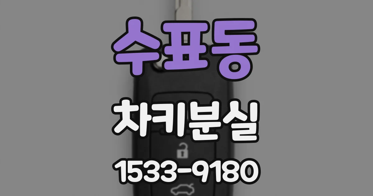 수표동 차키분실