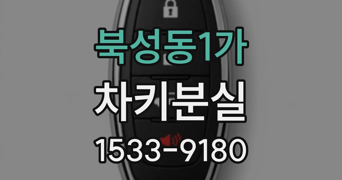 북성동1가 차키분실
