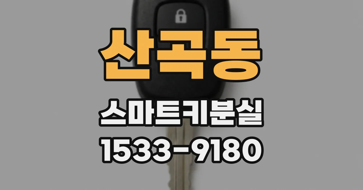 산곡동 스마트키분실