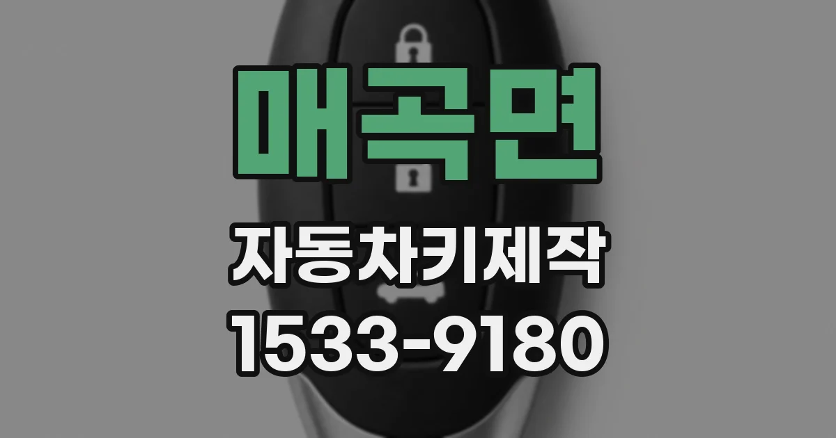 매곡면 자동차키제작