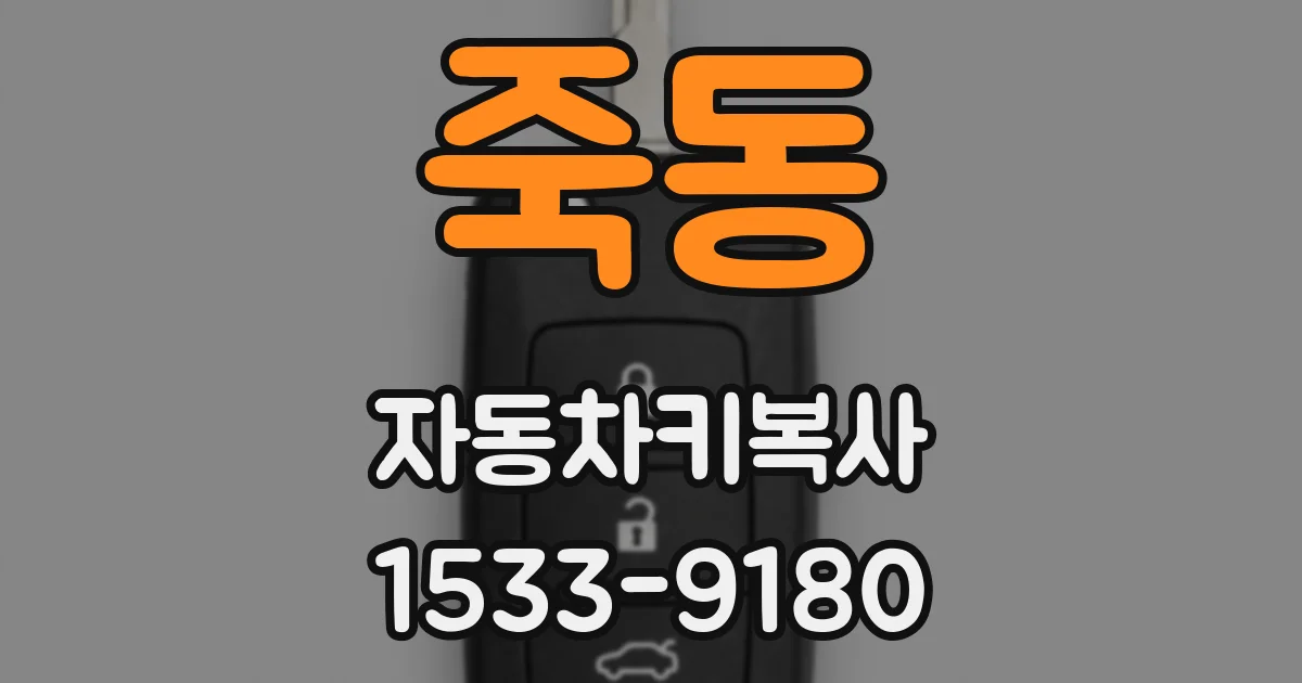죽동 자동차키복사