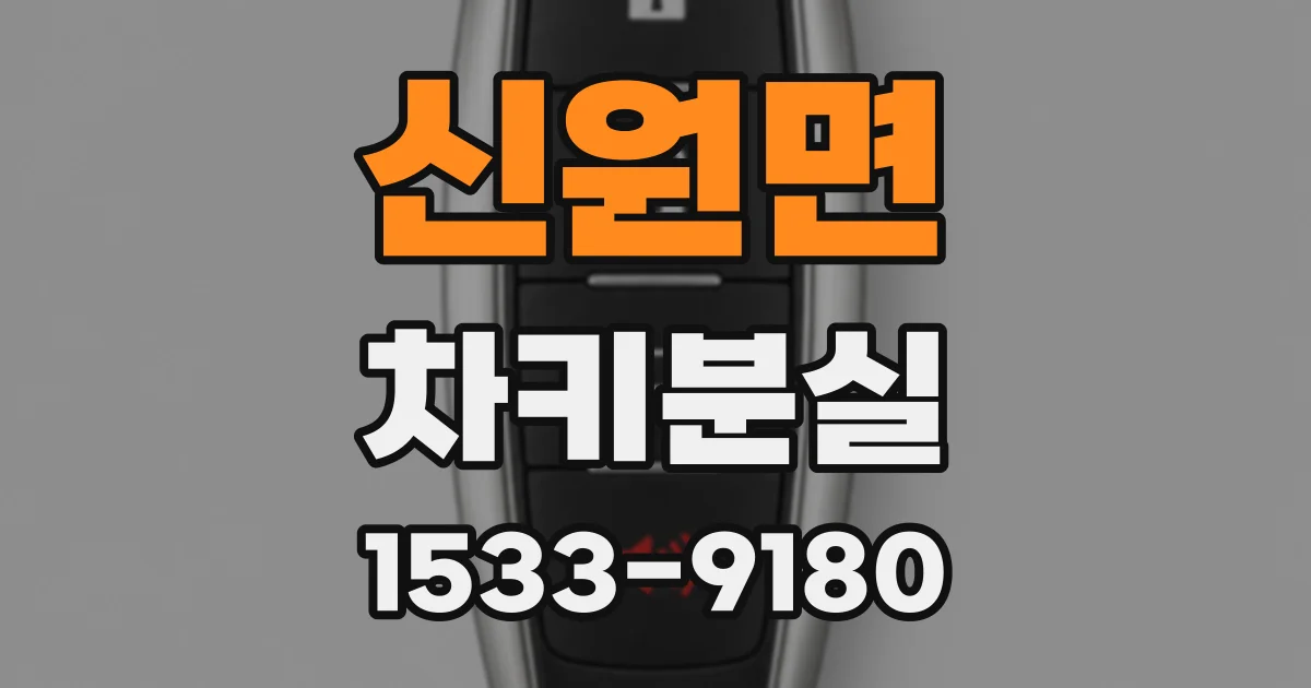 신원면 차키분실
