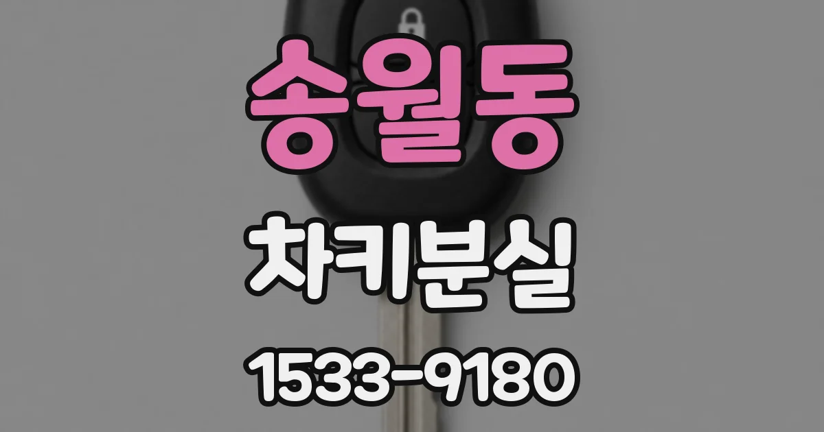송월동 차키분실