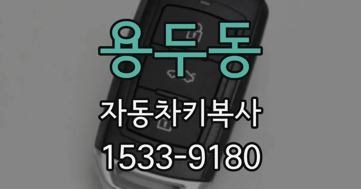 용두동 자동차키복사