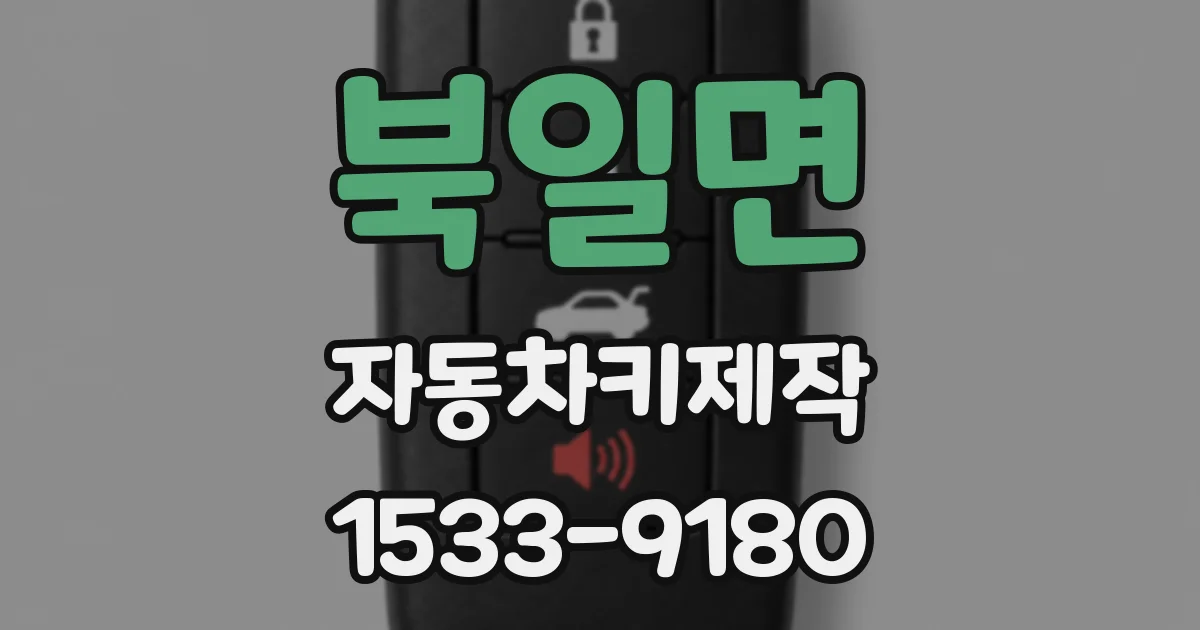 북일면 자동차키제작